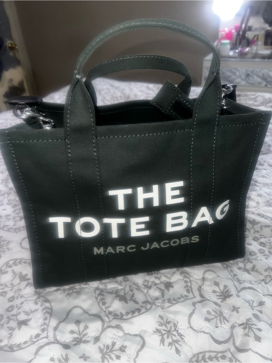 Marc Jacobs Handbags - Marc Jacobs Tote Bag in Dark Green with White Logo